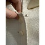 Tahari  ASL Off-White/ Cream Woven Blazer Suit Jacket Decorative Stitching Mod 6 Photo 11