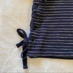 Madewell  Striped Side Lace Up Cotton Sweater Size XXS Photo 7