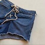 Urban Outfitters  BDG High Rise Lace Up Jean Shorts Photo 3