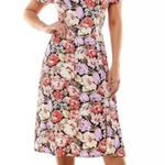 Lila Rose 343. Lily rose midi floral puff sleeve dress with slit size XXL Photo 0