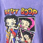 Betty Boop  Purple Acid Wash Graphic T-Shirt Old School Cartoon Small Photo 1