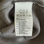 COS Metallic Pewter Silver Long Sleeve Knit Sweater Dress XS Extra Small Photo 10