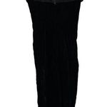 Alfred Angelo Vintage 80s Flirtations Black Velvet Short Sleeve Maxi Dress Sz 20 Photo 0