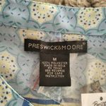 Preswick & Moore  Multi Pattern Button Down Sleeveless Top Size Medium Photo 2