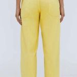 Everlane Butter Yellow The Fatigue Barrel Pant Linen Cotton Preppy Coastal 6 Photo 2