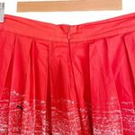 Dancing Days Tropical Circle Skirt Orange Beach Palms Retro Pinup Size Small Photo 5
