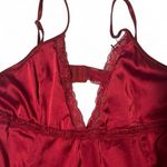 Elegant Red Satin Nightgown Size L Photo 2