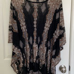 NWOT | International Concepts women’s lightweight sheer swimsuit cover‎ up large Black Photo 0