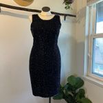 JMB Vintage Black Hand Beaded Sequin Sleeveless Knee Length Dress Size Large Photo 11