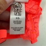 We Are HAH Chi Bralette Fried Salmon Pink Floral Lace Sheer Adjustable XS NEW Photo 10