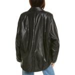 ALC Frank NWT A.L.C. Shane Jacket Shacket Black‎ Size MEDIUM Photo 2