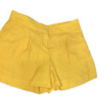 Ann Taylor  High Waist Yellow Checkered Shorts size 6 Photo 0