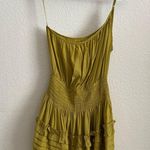 Mustard Seed NWT Citron Pleated One Shoulder Dress S Photo 4