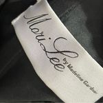 Mori Lee  Black Lace Crystal Embellished Size 4 Strapless Formal Prom Gown Photo 6