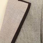 Akris NWT $3290  Brown Tweed Suede Leather Trim Wool Cashmere Blazer Jacket 12 Photo 2