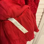 Free People NWT  Adella Cherry Red Cami Size XS Photo 5