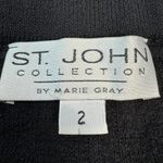 St. John  Black Knit Pencil Skirt Above Knee, Elastic Waist A31 Photo 3