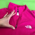  TKA 100 Pink 1/4 zip pullover The North Face Hot Pink Bright Photo 5