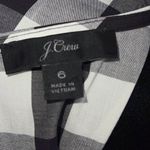 J. Crew Womens Puff Sleeve Oversized Gingham Top Black & White Size 6 Photo 6