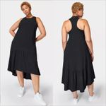 Sweaty Betty  Explorer Ace Midi Dress Size Medium Black Athletic Athleisure Photo 1