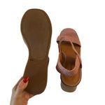 Lucky Brand  Delukah Pink Slingback Weave Straps Platform Wedge Sandals Size 9.5 Photo 6