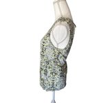 CAbi  Womens Size M Multicolor Geometric Blouse V Neck Keyhole Draped Photo 1