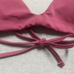ANDIE  The Elwood Bikini Top Mulberry Pink Swimwear Tie Neck Adjustable Large NWT Photo 2