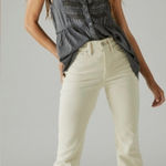 Lucky Brand  Stevie High Rise Flares white corduroy NWOT 4/27 Photo 0