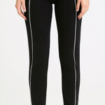 PINK - Victoria's Secret Victoria’s Secret PINK NWTYoga Jogger Pants Black with White Piping Women.S (K8! Photo 0