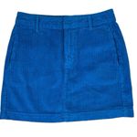 Urban Outfitters NWT BDG Wide Wale Corduroy Mini Skirt Blue Pockets Size Small Photo 1