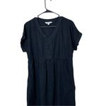 Briggs Short Sleeve Linen Dress Black Size Small Black Photo 1