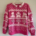 Vintage Grandma Pink Teddy Bear Crewneck Size M Photo 0