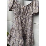 Blush Vintage cream dress with pink floral design women’s Sz M Spring Summer Y2K Photo 15