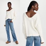 Free People  New Magic Thermal Tee Size XS White Long Sleeve Top Sweater Photo 1