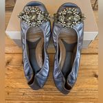 Marni Blue peep toe embezzled / rhinestone slip on size 9 1/2 Photo 0