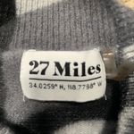 27 Miles Cashmere Gray Camo Cropped Sweater XS Metallic Soft Knit Pullover Photo 7