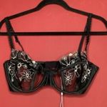 For Love & Lemons  Black Wreath Underwire Daisy Bra NWT Size 38C VS Photo 1