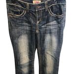 Ymi  Dark Wash and White Stitching  Straight Leg Jeans Photo 0