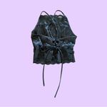 H&M Lace up black lace cropped tank top 🔥 Photo 1