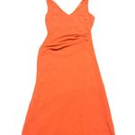 Nicole Miller  orange sleeveless maxi Bodycon dress size 4 Photo 9