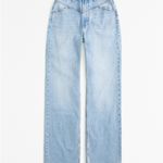 Abercrombie & Fitch Abercrombie High-Rise 90s Relaxed Jeans Medium with Front Yoke Photo 0