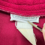 Vintage 80s Burgundy Bath Robe Open Front Tie Waist Union Made in the USA Large Red Photo 3