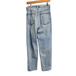 AGOLDE Criss Cross Jean Women's Size 26 Light Wash Denim Distressed Raw Hem Photo 7