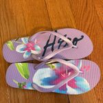 Aeropostale Purple floral flip flops Photo 1
