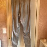 Adidas Womens Gray Jogger Pants W/ White Stripes Elastic Waistband Size Medium C Photo 1