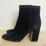Coach  Size 7.5 Boots Block Heel Black Studded Photo 2