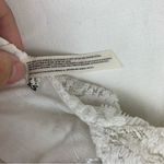 Free People size medium white lace mini dress new bridal anthro open back Photo 5