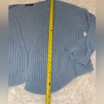 Pretty Little Thing woman’s blue Chunky Knit Open Front Cardigan sweater Large Photo 3