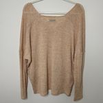 Urban Outfitters  BDG Blake V Neck Pullover Knit Size Medium Sweater Orange Tan Photo 5