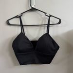 Abercrombie & Fitch  Black Longline Ribbed Sports Bra Photo 0